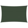 Para-sol estilo vela 160 g/m² 2x4,5 m PEAD verde-escuro
