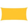 Para-sol estilo vela 160 g/m² 2x4 m PEAD amarelo