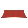 Para-sol estilo vela 160 g/m² 2x4,5 m PEAD vermelho - Image 2