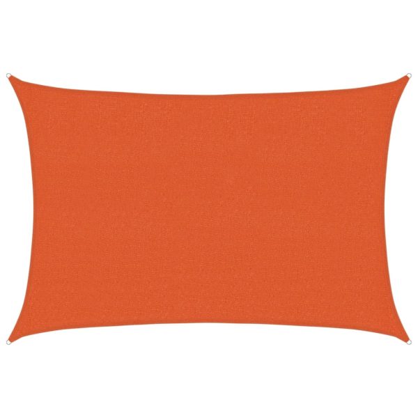 Para-sol estilo vela 160 g/m² 2,5x4 m PEAD laranja