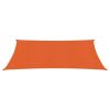 Para-sol estilo vela 160 g/m² 2,5x4 m PEAD laranja - Image 2