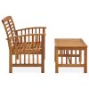 2 pcs conjunto lounge de jardim madeira de acácia maciça - Image 2