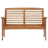 Banco de jardim 119 cm madeira de acácia maciça - Image 2