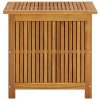 Caixa arrumação para jardim 60x50x58cm madeira de acácia maciça - Image 2