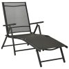 3 pcs conjunto lounge para jardim textilene e alumínio preto - Image 3