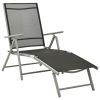 3 pcs conjunto lounge para jardim textilene e alumínio prateado - Image 3
