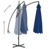 Guarda-sol cantilever com poste de aço 250x250 cm azul-ciano - Image 2