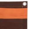 Tela de varanda 120x400 cm tecido Oxford laranja e castanho - Image 3