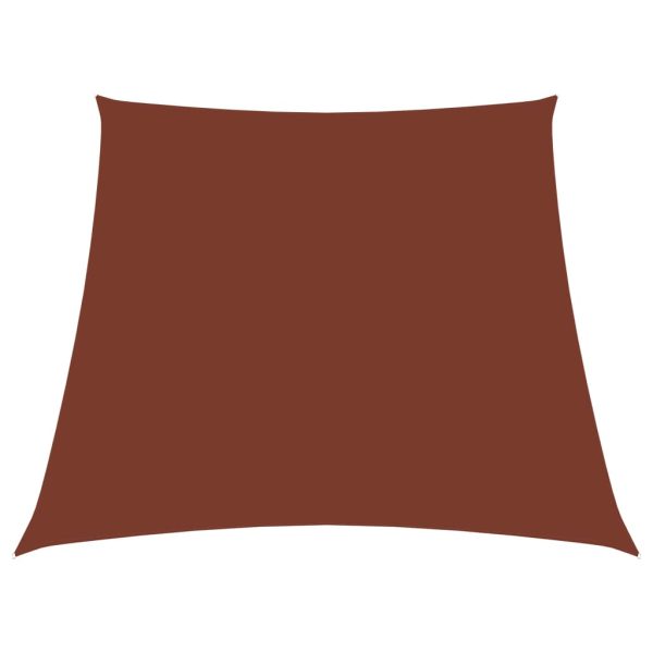 Para-sol estilo vela tecido oxford trapézio 2/4x3 m terracota