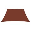 Para-sol estilo vela tecido oxford trapézio 2/4x3 m terracota - Image 2