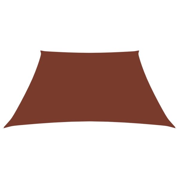 Para-sol estilo vela tecido oxford trapézio 2/4x3 m terracota - Image 2