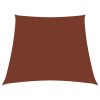 Para-sol estilo vela tecido oxford trapézio 3/5x4 m terracota