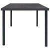 Mesa de jantar para jardim 150x90x74 cm aço antracite - Image 3