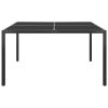 Mesa de jardim 130x130x72 cm aço e vidro antracite - Image 2