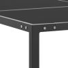 Mesa de jardim 130x130x72 cm aço e vidro antracite - Image 3