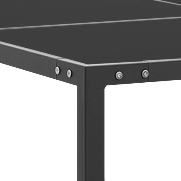 Mesa de jardim 130x130x72 cm aço e vidro antracite - Image 3