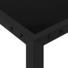 Mesa de jardim 130x130x72 cm aço e vidro preto - Image 3