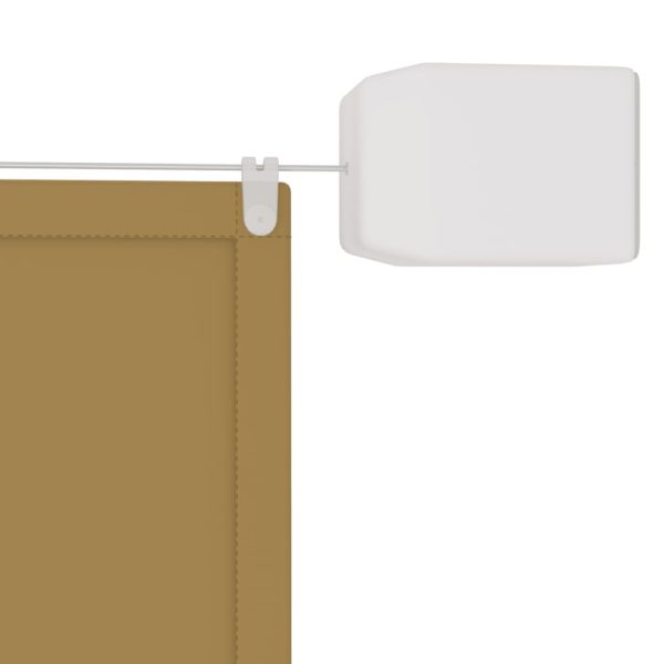 Toldo vertical 60x360 cm tecido oxford bege - Image 3