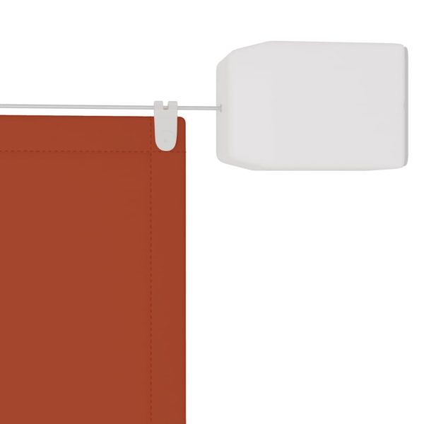 Toldo vertical 100x1000 cm tecido oxford cor terracota - Image 3