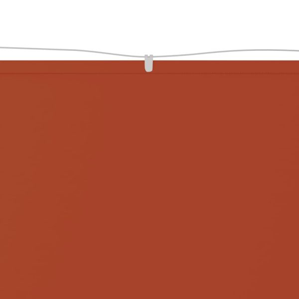 Toldo vertical 100x1200 cm tecido oxford cor terracota - Image 2