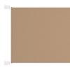 Toldo vertical 60x360 cm tecido oxford cinzento-acastanhado