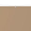Toldo vertical 60x360 cm tecido oxford cinzento-acastanhado - Image 2