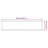 Toldo vertical 60x360 cm tecido oxford cinzento-acastanhado - Image 5