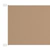 Toldo vertical 60x1200 cm tecido oxford cinza-acastanhado