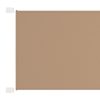 Toldo vertical 140x600 cm tecido oxford cinza-acastanhado