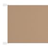 Toldo vertical 180x1200 cm tecido oxford cinza-acastanhado