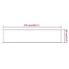Toldo vertical 60x270 cm tecido oxford azul - Image 5
