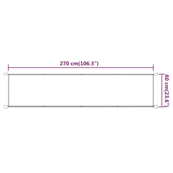 Toldo vertical 60x270 cm tecido oxford azul - Image 5
