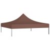 Teto para tenda de festas 3x3 m 270 g/m² castanho - Image 2