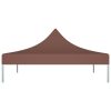 Teto para tenda de festas 3x3 m 270 g/m² castanho - Image 3