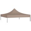 Teto para tenda de festas 2x2 m 270 g/m² cinzento-acastanhado - Image 2