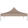 Teto para tenda de festas 2x2 m 270 g/m² cinzento-acastanhado - Image 3