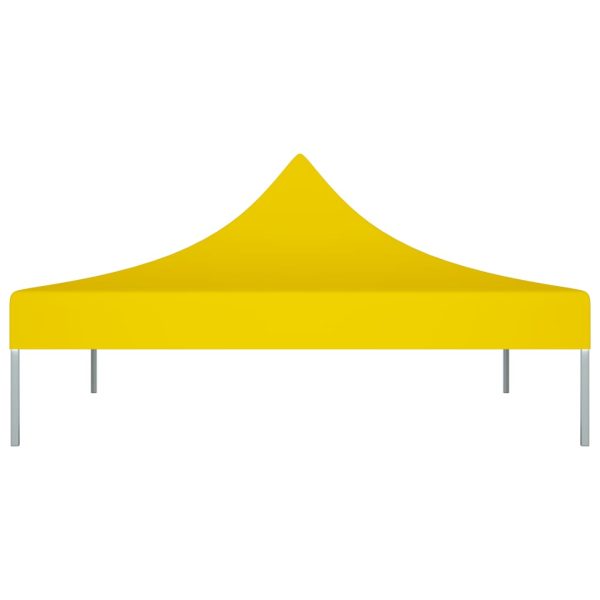 Teto para tenda de festas 2x2 m 270 g/m² amarelo - Image 3