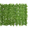 Tela de varanda com folhas verdes 400x100 cm - Image 3
