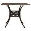 Mesa de jardim 90x90x73 cm alumínio fundido bronze - Image 2