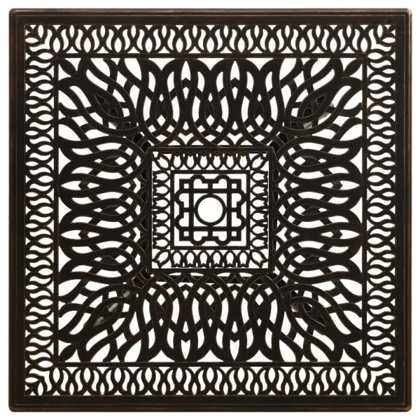 Mesa de jardim 90x90x73 cm alumínio fundido bronze - Image 3