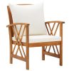 5 pcs conjunto lounge de jardim c/ almofadões acácia maciça - Image 4