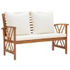 5 pcs conjunto lounge de jardim c/ almofadões acácia maciça - Image 8