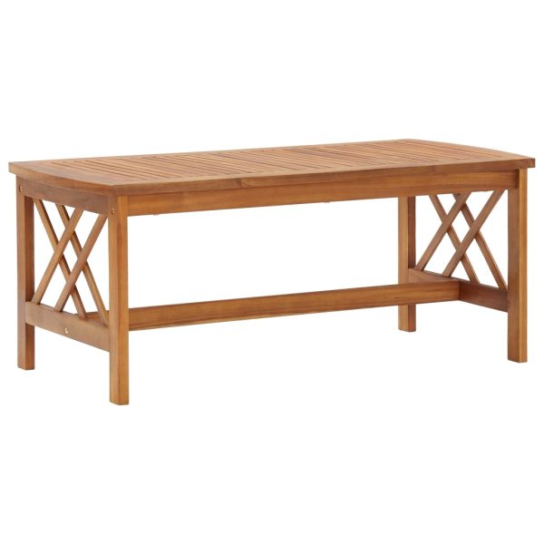 3 pcs conjunto lounge de jardim c/ almofadões acácia maciça - Image 3