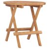 3 pcs conjunto jantar dobrável p/ exterior madeira teca maciça - Image 3