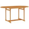 5 pcs conjunto de jantar para jardim madeira de teca maciça - Image 3