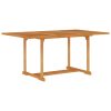 5 pcs conjunto de jantar para jardim madeira de teca maciça - Image 2