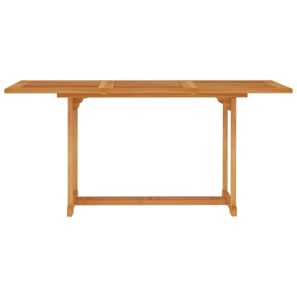 5 pcs conjunto de jantar para jardim madeira de teca maciça - Image 3