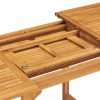 5 pcs conjunto de jantar para jardim madeira de teca maciça - Image 8