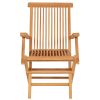 5 pcs conjunto de jantar para jardim madeira de teca maciça - Image 11