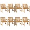 9 pcs conjunto de jantar p/ jardim madeira de teca maciça - Image 3